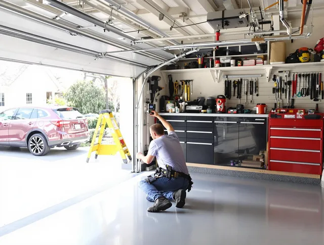Local garage door repair service by Sharon Garage Door Repair in Sharon