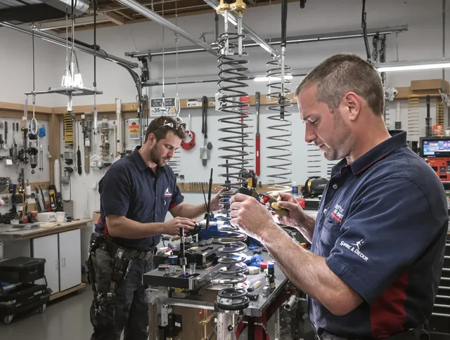 Garage door spring repair service by Sharon Garage Door Repair in Sharon